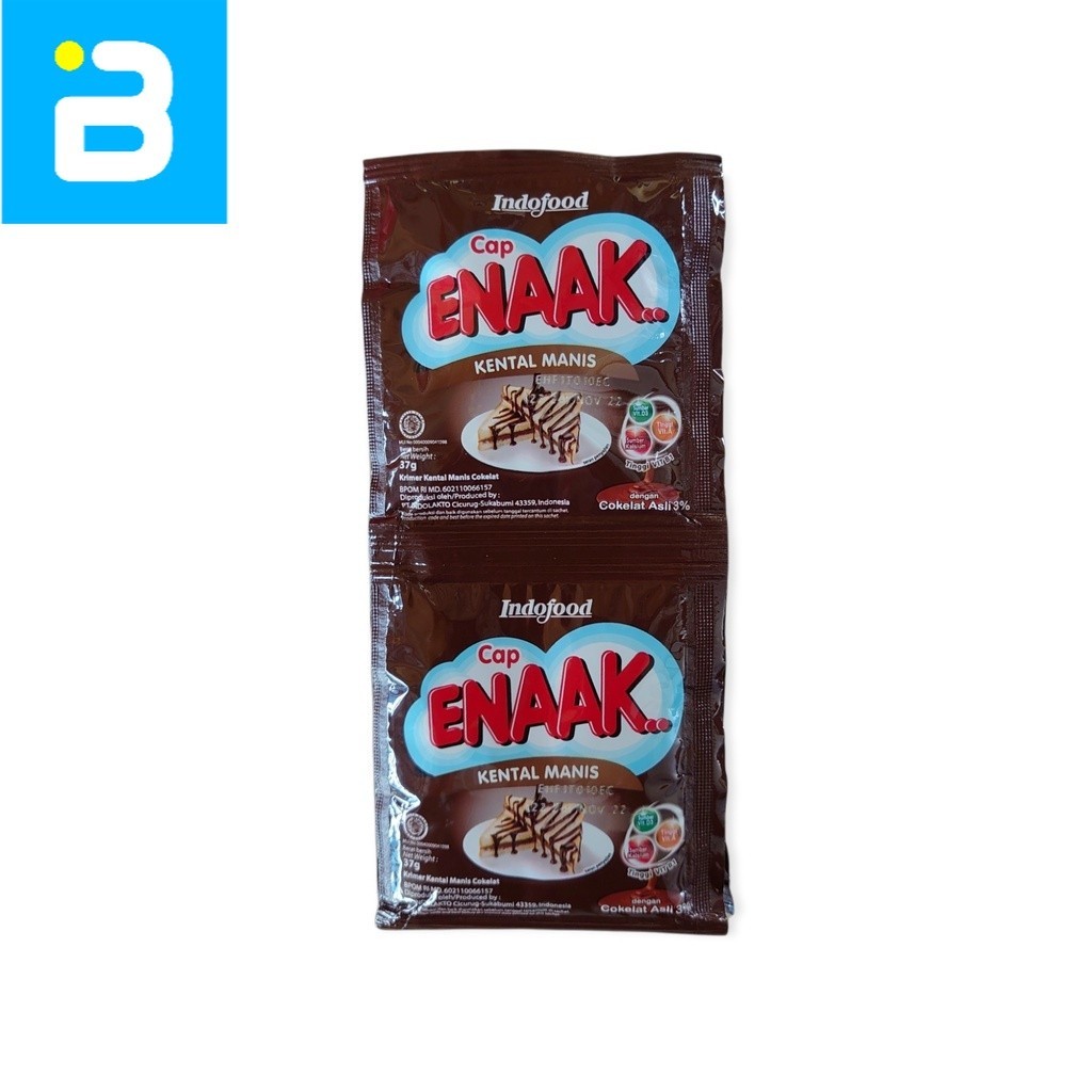 

Susu Kental Manis Cap Enaak Coklat Sachet 6 x 37 G