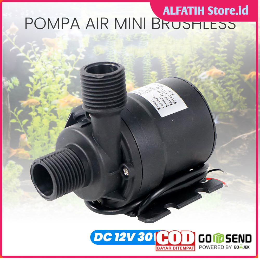 Taffware Pompa Air Mini Brushless Aquarium DC 12V 30W - ZYW890 - 7RHAFVBK