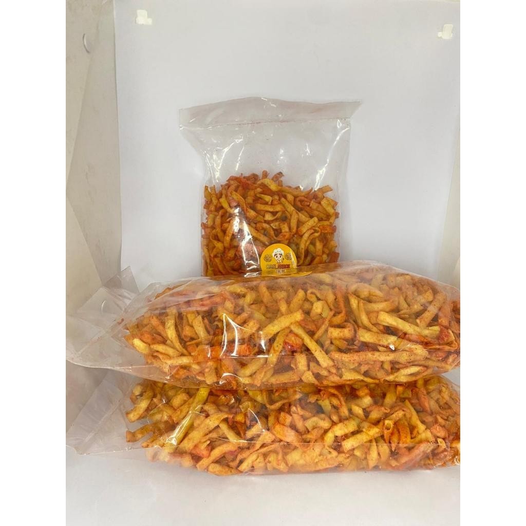 

Cemilan/ STICK BAWANG BALADO HOMEMADE 500 GR BAYAR DITEMPAT SNACK/CEMILAN GURIH COD BAYAR DI TEMPAT