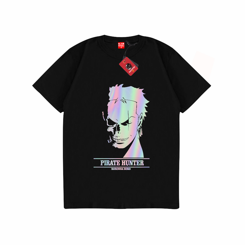 V-ChangeSAKAZUKI Kaos Baju  Pria Wanita T shirt Cowok Cewek Cotton Combed  Tshirt Baju Hitam Unisex 