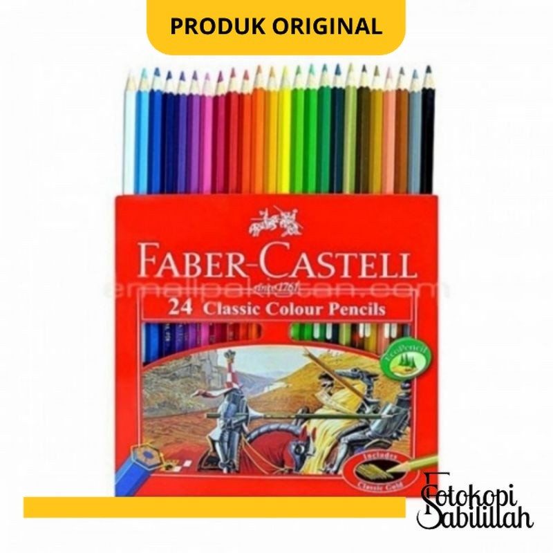 

Pensil Warna Faber Castell 24 Warna Panjang (1 Set)