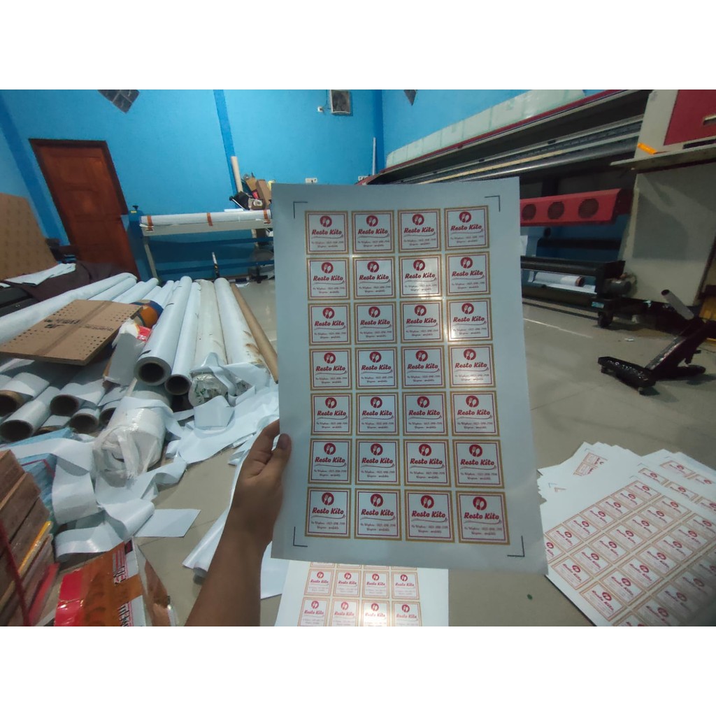 

Sticker Chromo Label Kemasan A3+