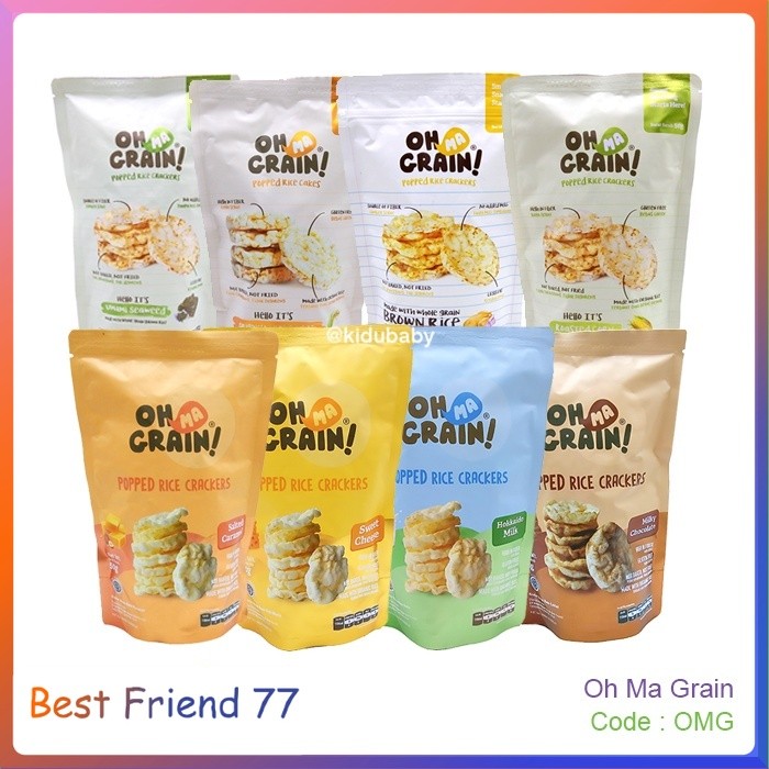 

PROMO MERIAHH !!! TERMURAH !! Oh Ma Grain Seaweed Snack Makanan Ringan Cemilan Beras Putih Organik