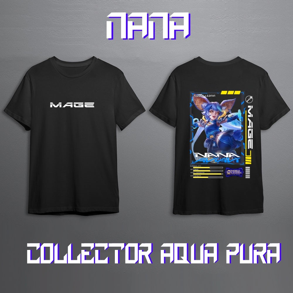 GAME - Hero Mobile Legend NANA MAGE MLBB T-Shirt - Baju Kaos - Cotton Combed 24s