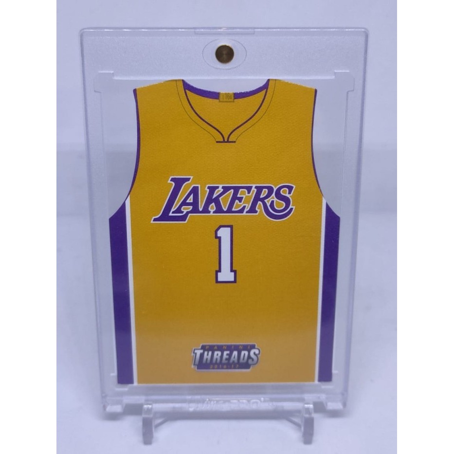 ORIGINAL Kartu Basket Threads Jersey D'Angelo Russell LAKERS -VERYRARE