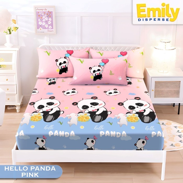 ✨TERLARIS ✨Sprei Motif Kotak-kotak Ukuran No1 180x200 / Seprai Kotak - emily abu, 120x200