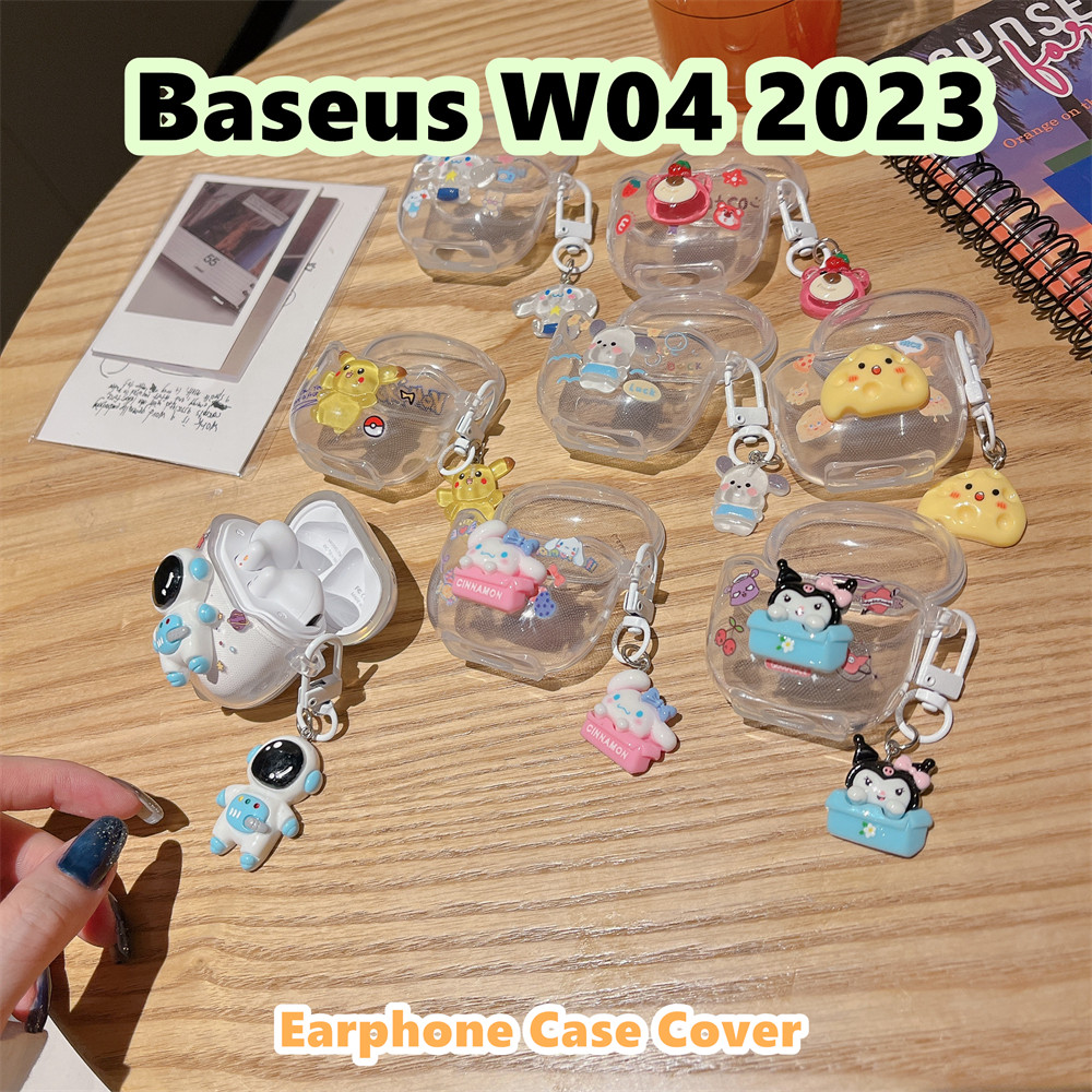 【variety】Untuk Baseus W04 2023 Casing Kartun DIY Lembut Silicone Pelindung Case