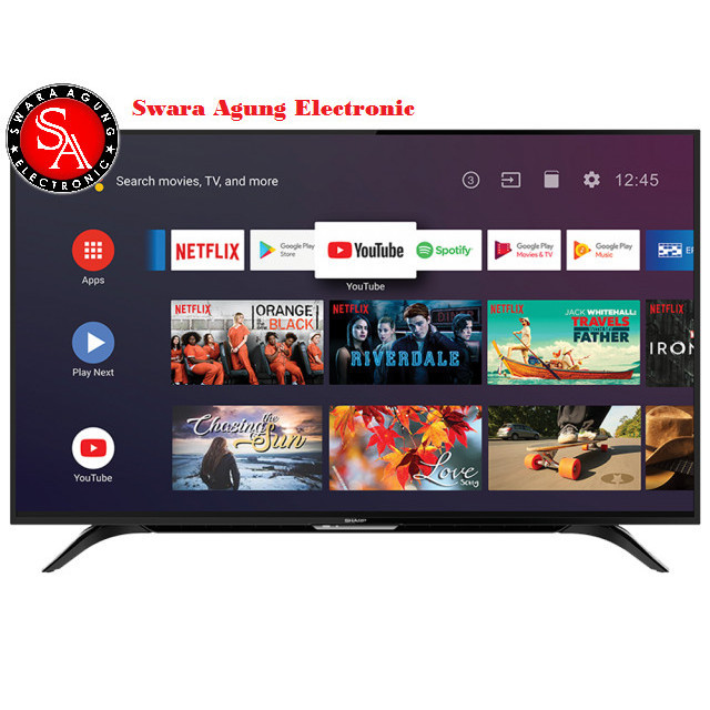 Led Full HD Android TV 50 Inch SHARP Type: 2T-C50BG1 (Khusus Medan)
