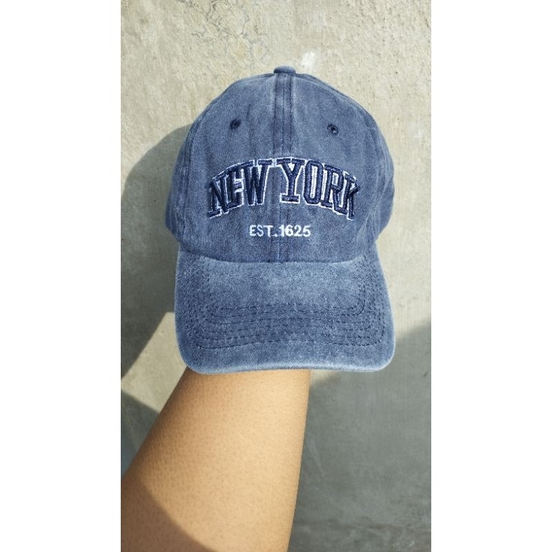 Topi Baseball NEW YORK EST.1625 Casual Distro Bordir