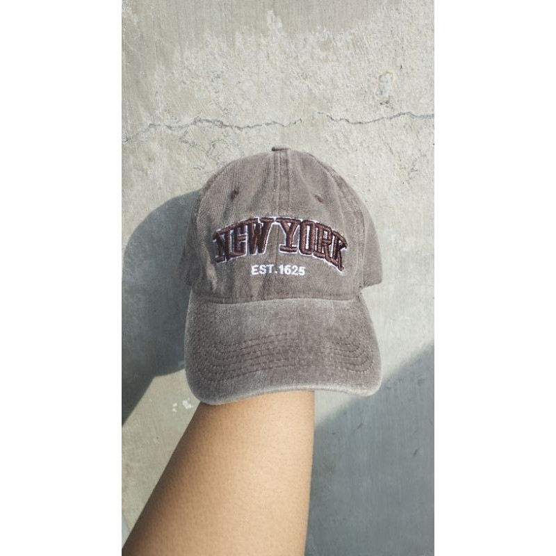 Topi Baseball NEW YORK EST.1625 Casual Distro Bordir
