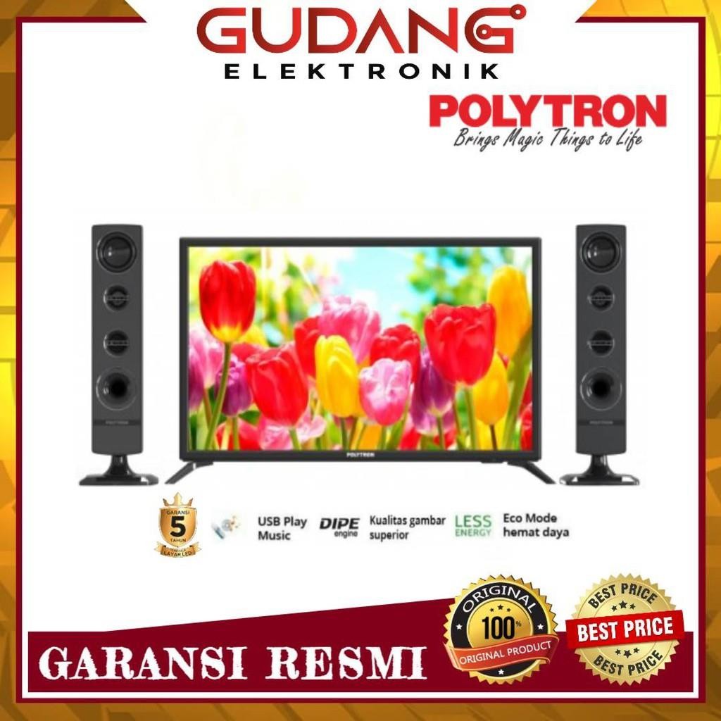 LED TV 32 INCH POLYTRON PLD-32TV1855 DIGITAL TV DVB-T2 PLD 32TV1855