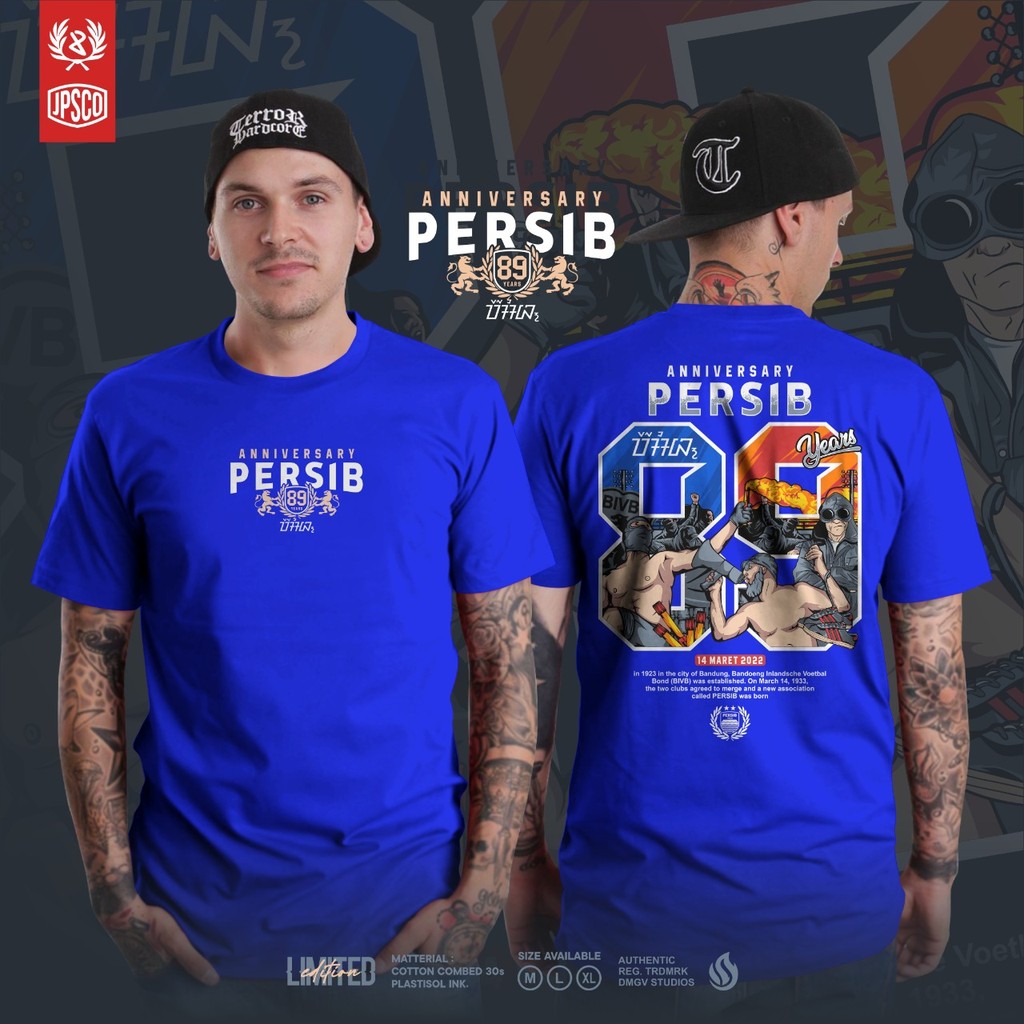 KAOS ANNIVERSARY PERSIB 89 KAOS PERSIB BANDUNG 1933 BAJU ANNIVERSARY PERSIB 89
