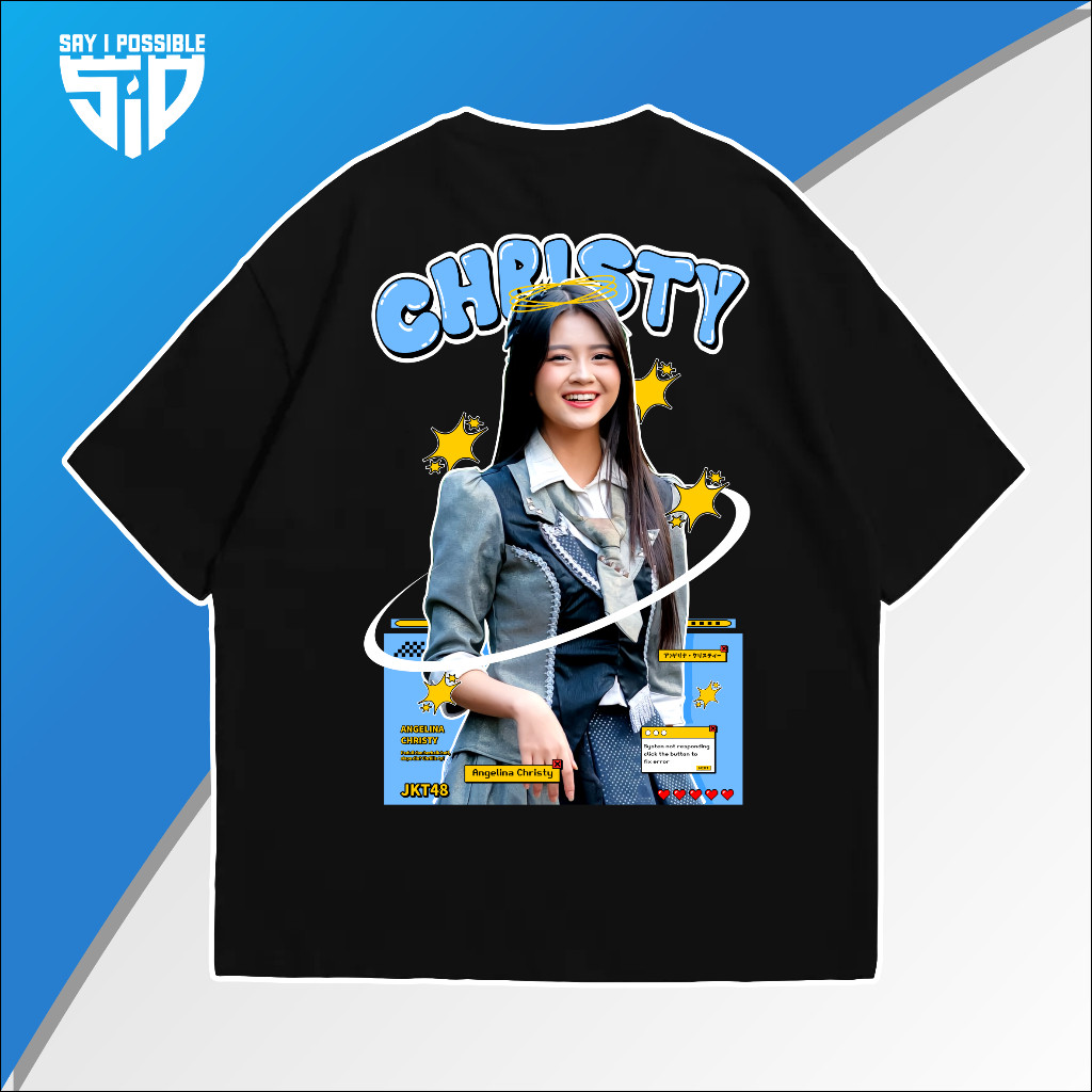 Rumah Kaos Trendi KAOS JKT48 MY OSHI CHRISTY STARS EDITION - kaos streetwear - Baju T-Shirt Viral JK