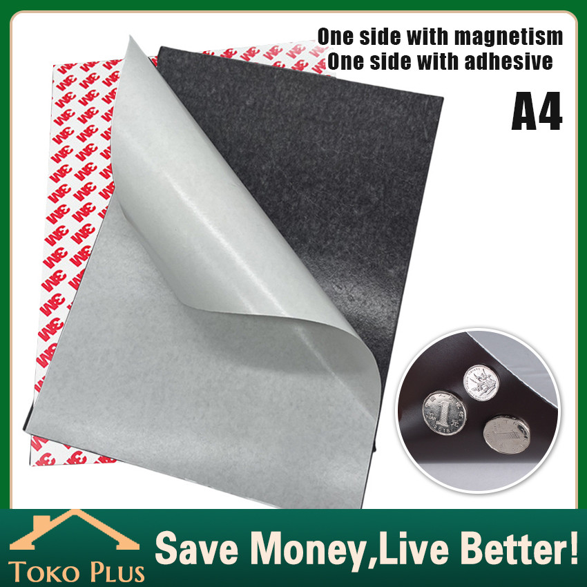 Magnet Sheet Lembaran Ukuran A4 1mm Karet Kulkas Body Mobil Ukuran A4 30cm x 20cm Tebal 1mm / Magnet