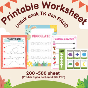 Printable Worksheet Belajar Untuk Anak 2 Tahun Lembar Belajar Anak TK PAUD 200 sampai 400 Halaman Le