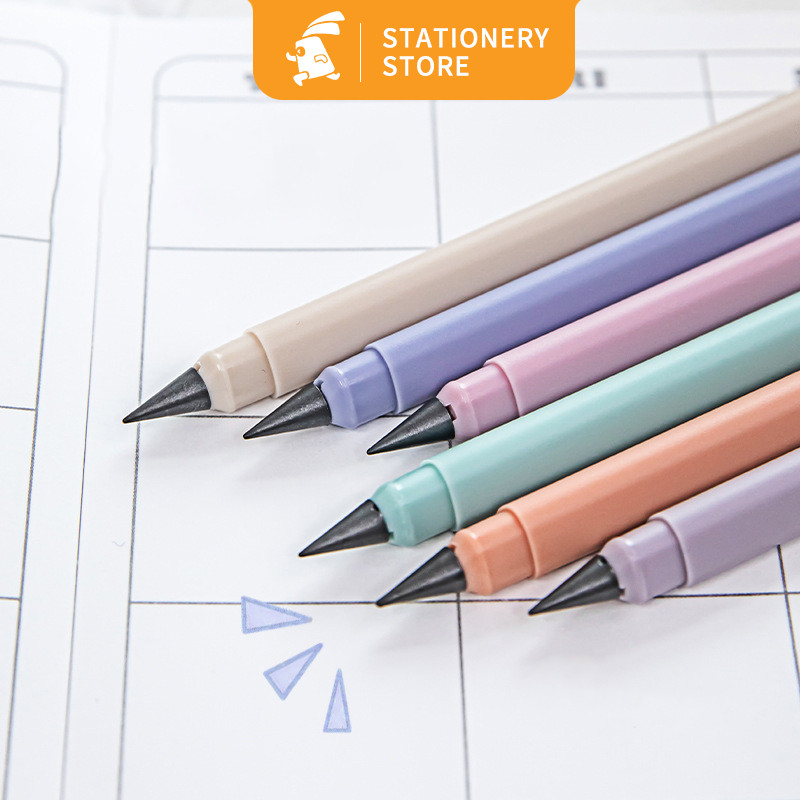 

pensil abadi/Pensil Eternal Tanpa isi Habis Warna Macaroon/Graphite Pencil Like Pen Unt-Rabbit_Stationery