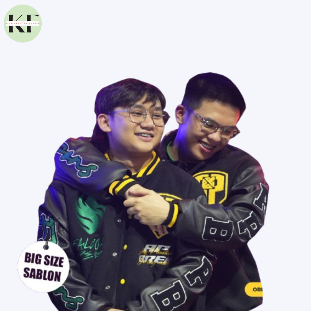 JACKET VARSITY TEAM FALCONS TERBARU TAHUN 2024 RRQ ALTER EGO AP BREN ECHO S M L XL XXL XXXL XXXXL XX