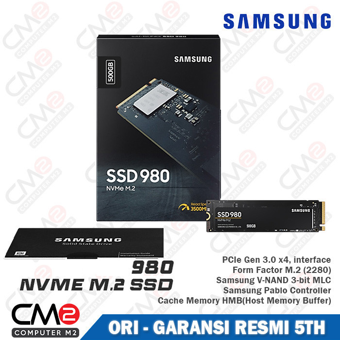 SSD Samsung 980 500GB M.2 NVMe