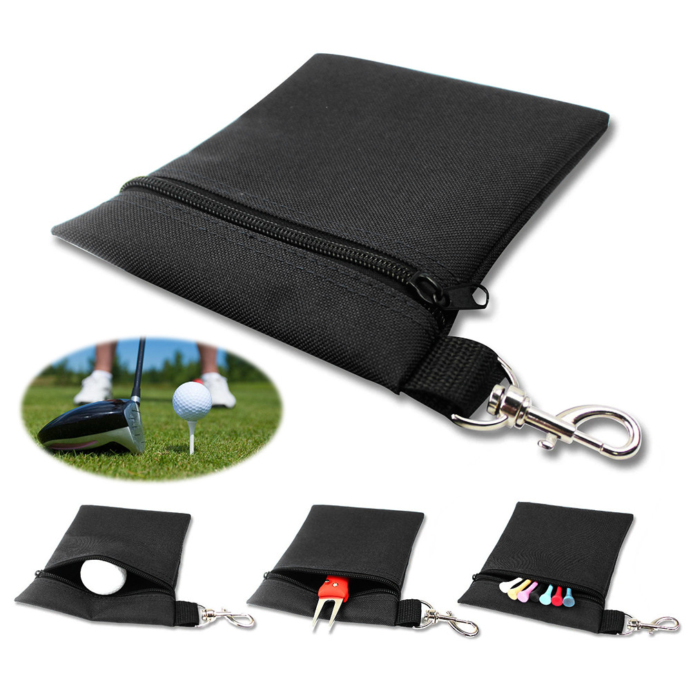 Golf Ball Case Waist Holder Bag Golf Tees Storage Pocket Golf Ball Bag Golf Accessories Waist Bag Go