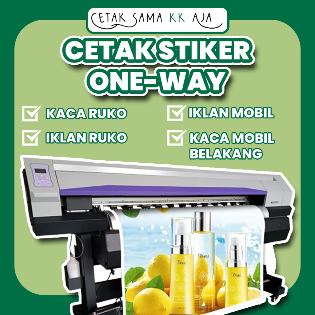 

CETAK STIKER ONE WAY STIKER RUKO KACA MOBIL IKLAN STIKER SATU ARAH STICKER