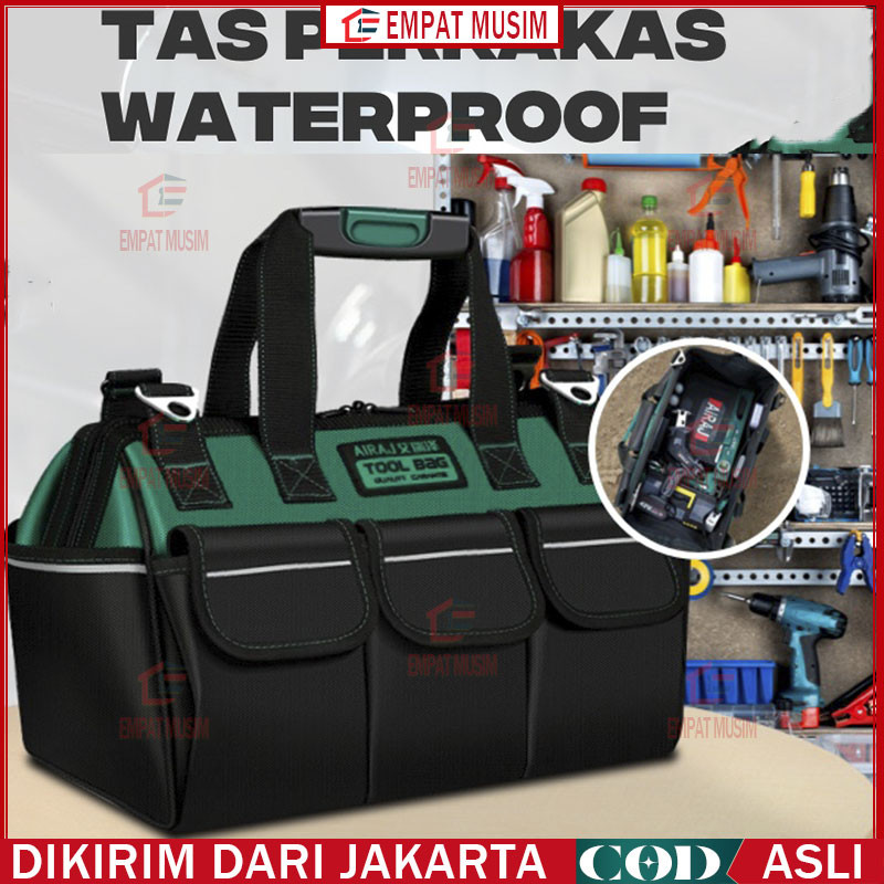 tas perkakas Tool Bag 13-23 Inch Kain Oxford Tebal Tas Alat Perkakas Kuat Tas Perkakas Toolkit Tool 