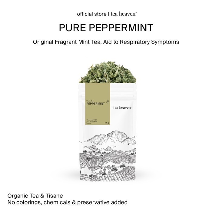 

Peppermint Tea Organic Premium / Teh Mint Kering Murni