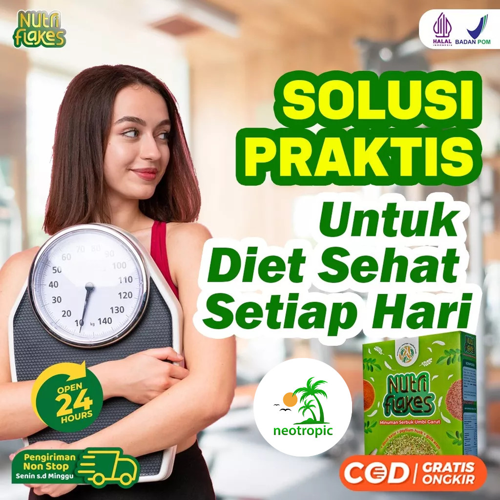 

Paket Diet Sehat 2 Box Nutriflakes - Minuman Sehat Untuk Program Diet Sehat Bantu Atasi Asam Lambung & Maag 100% Alami Umbi Garut Asli Dengan Psyilium Husk & Daun Kelor Solusi Perlancar Pencernaan Bantu Terapi Asam Lambung