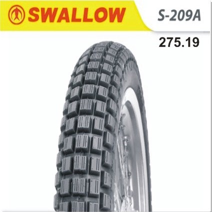 Ban Motor Merk Swallow Biasa Tipe S209 Trail Ukuran 275 Ring 19 Bukan Ban Tubeless