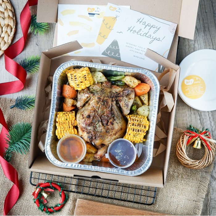 

DISKON Parcel Natal Christmas Hampers Roasted Chicken Garlic Butter Rosemary
