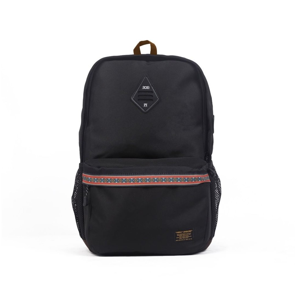 308 Absltunscrd - BACKPACK / TAS RANSEL BAG LAPTOP STRIPE NAVAJO - Black