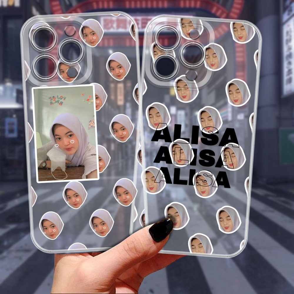 CUSTOM REQUEST ALL TYPE FACE CASE BISA PAKAI NAMA UNTUK REALME 8i REALME 9i REALME 5/5i C33 C55 C21/