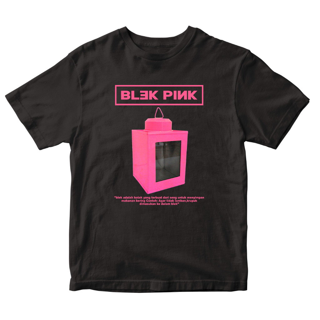 kaos cotton premium kaleng kerupuk blekpink
