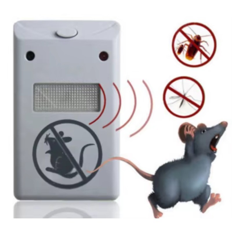 

Household Electromagnetic Ultrasonic Electronic Rodent Zapper Indoor Insect-proof White Plastic Shell Electronic Rodent Zapper