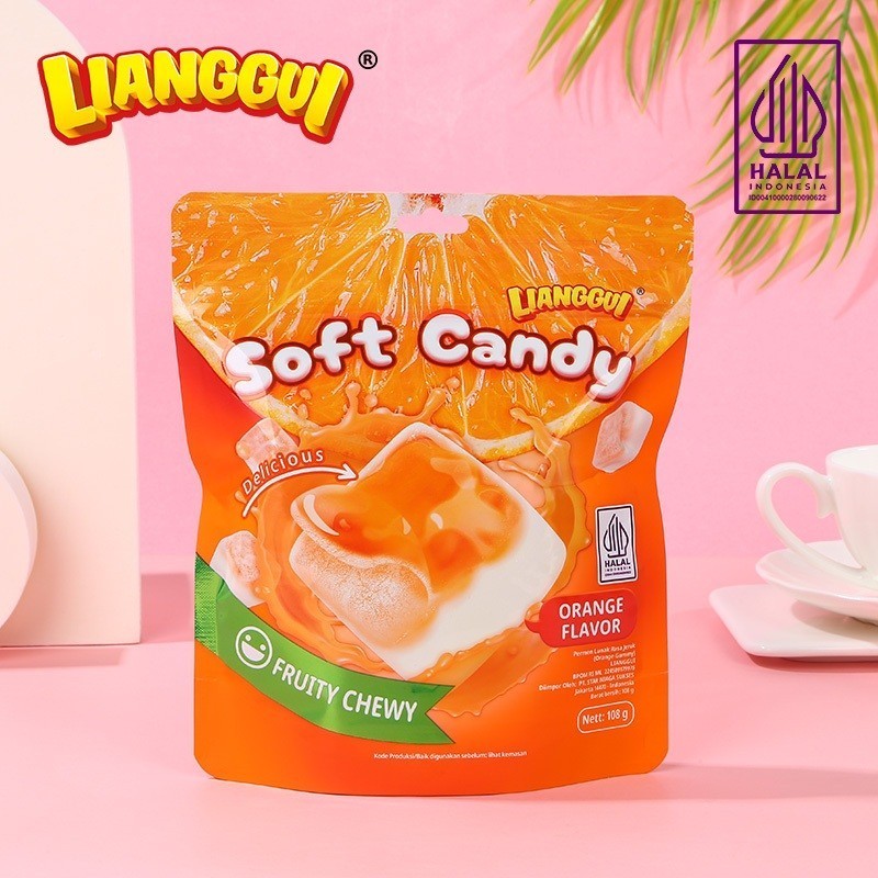 

[Permen kupas halal] LIANGGUI PEELED FUDGE cemilan cemilan manis| Permen Lunak Aneka Buah Viral | Candy Jelly Gummies Manggo Permen Lunak Rasa stroberi Anggur Jeruk | 108gr Permen Lianggui Rasa Mangga Permen Lianggui Rasa Stroberi Permen Snack Halal