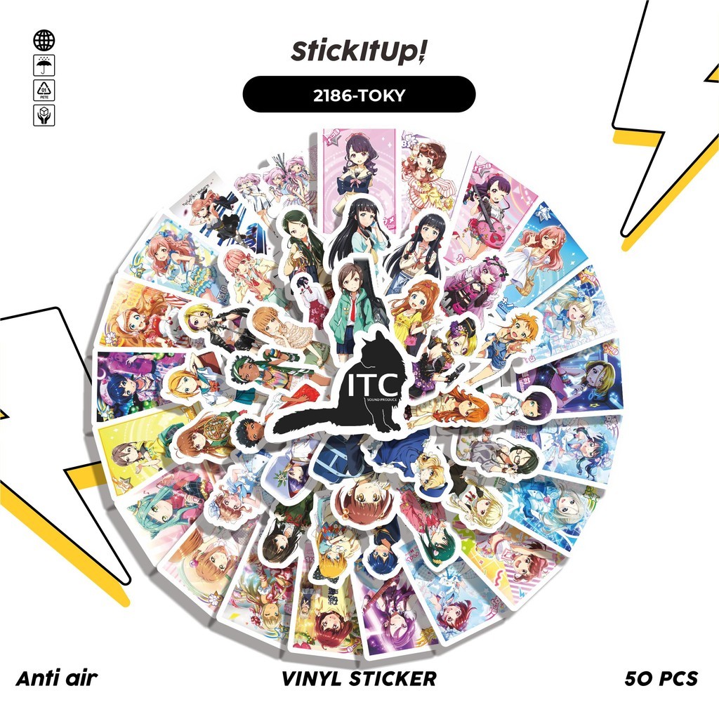 

COD✨ 50 Pcs Stiker GAME SERIES TOKYO 7TH SISTERS CHAR MIX 01 Lucu Anti Air Untuk Dekorasi Notebook Sepeda Skateboard Handphone DIY