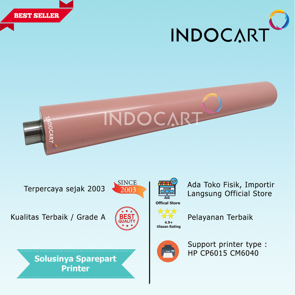 Lower Fuser Pressure Roller-HP CP6015 CM6040