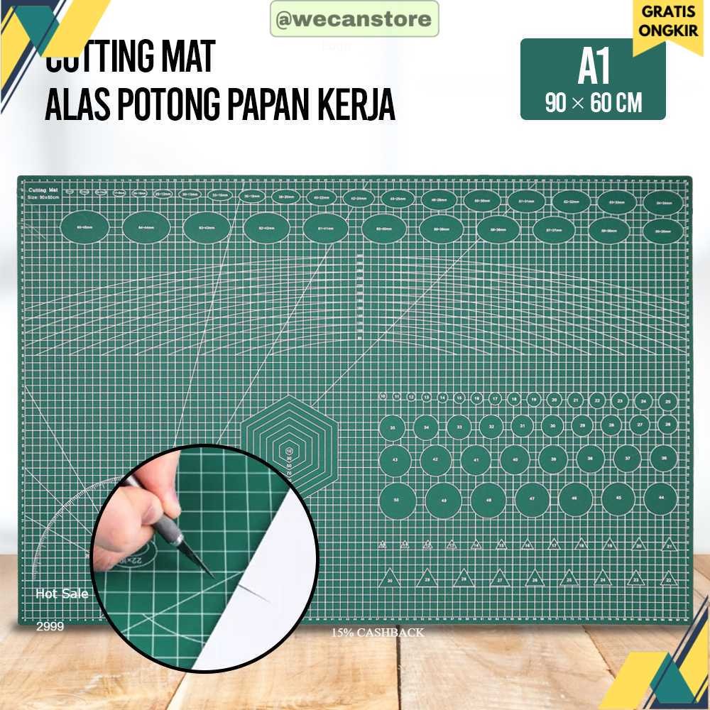 

(ASJ) QJH Working Pad Cutting Mat Alas Potong Papan Kerja A1 90 x 60 cm - QJ4