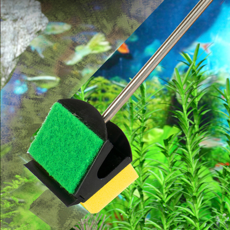 

Aquarium Fish Tank Glass Plant Cleaning Brushes Floating Clean Window Algae Scraper Sponge Accessories Tools High Quality
