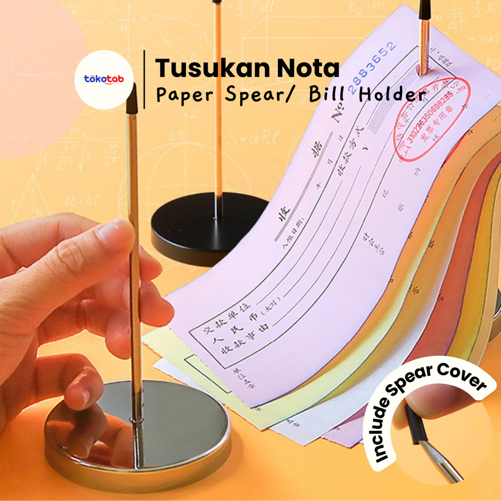 

Tokotab - Paper Spear Tusukan Kertas Lias Tusukkan Bill Memo Bill Holder Tancapan Nota