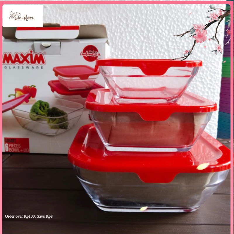 Hampers Terkini Maxim bowl/square | mangkok persegi | mangkok set hadiah