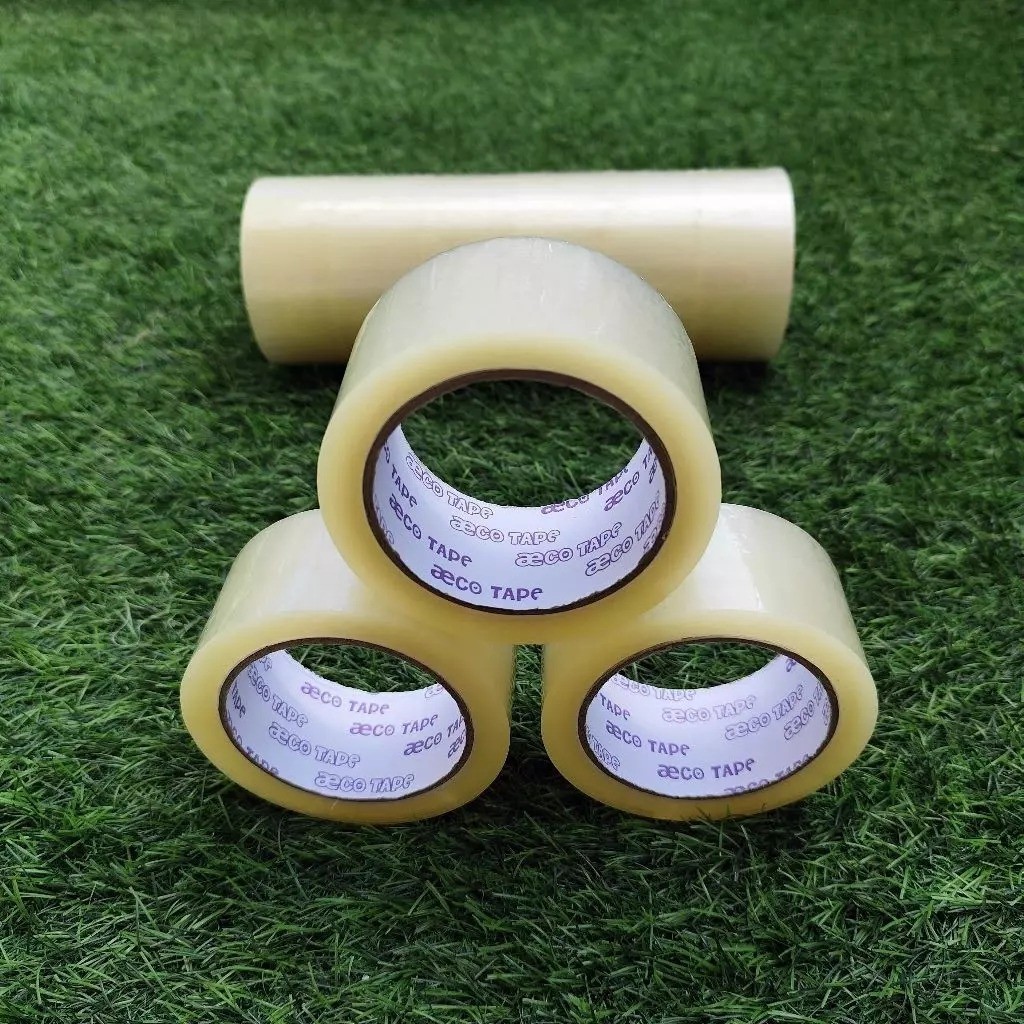 

LAKBAN AECO TAPE BENING SOLASI TRANSPARAN 48 X 90 YARD TERLARIS