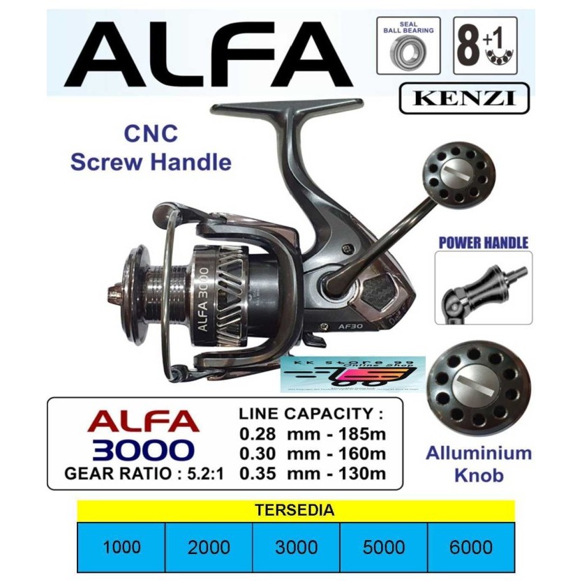 REEL PANCING ALFA KENZI - 1000