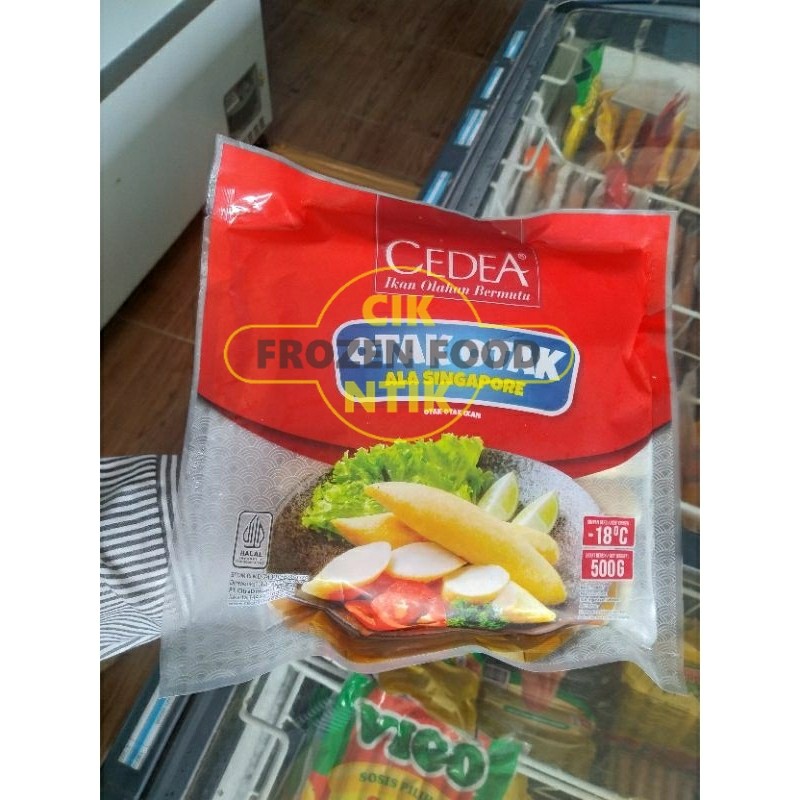 

Cedea Otak Singapur 500g Frozen food cik ntik Jambi cemilan jajanan seblak korea jepang