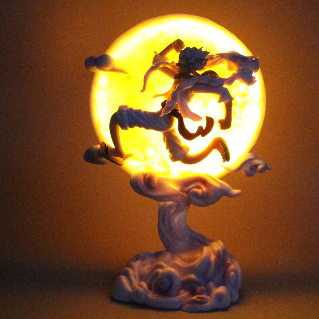 

16cm One Piece Anime Figure Moon Fairy Nika Monkey D Luffy Gear 5 With Moon Light Action Figure Gk Statue Model Collection Toys