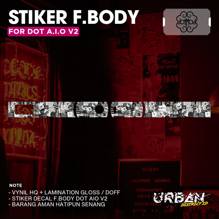 Sticker / Stiker / Garskin Body DOT AIO V2 Motif P1 By Urbanite store - 1