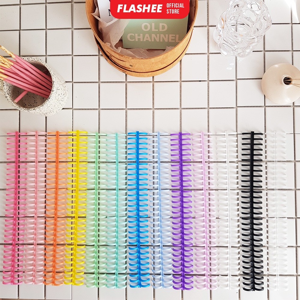 

Ring Binder DIY Spiral Binder Strip Loose Leaf Binding Strip Ring Warna