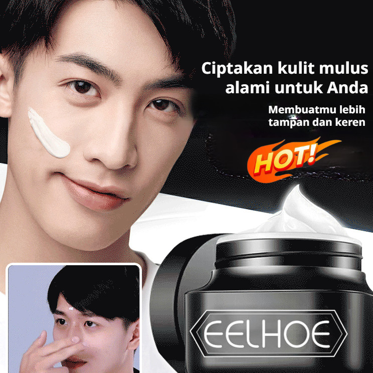 ⚡️COD+pengiriman 24 jam⚡️ 【Beli 1 Gratis 2】EELHOE Krim Wajah Pria/Pelembab Anti-Kerut Krim/Concealer