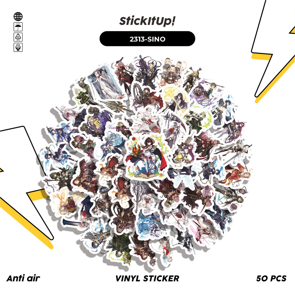

COD✨ 50 Pcs Sticker Pack GAME SERIES SINOALICE CHAR MIX 01 Lucu Aesthetic Vynil Waterproof untuk Freebies Sticker Buku Journal Casing HP Laptop