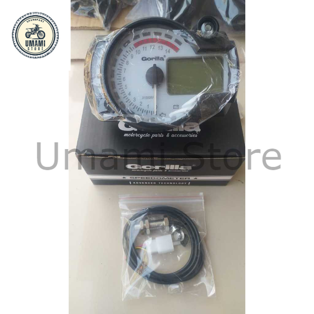 spedo Spedometer Digital Koso RX 2 putih original Gorilla 7 warna LED PREMIUM Terbatas