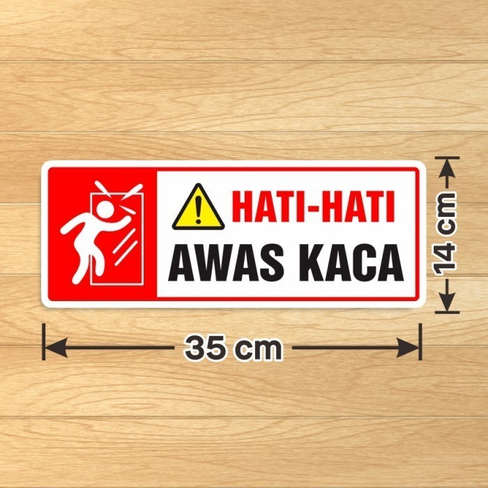 

Sticker Sign Awas Kaca Hati-Hati Stiker Label Marka Pintu Dinding Kaca multi Sticker